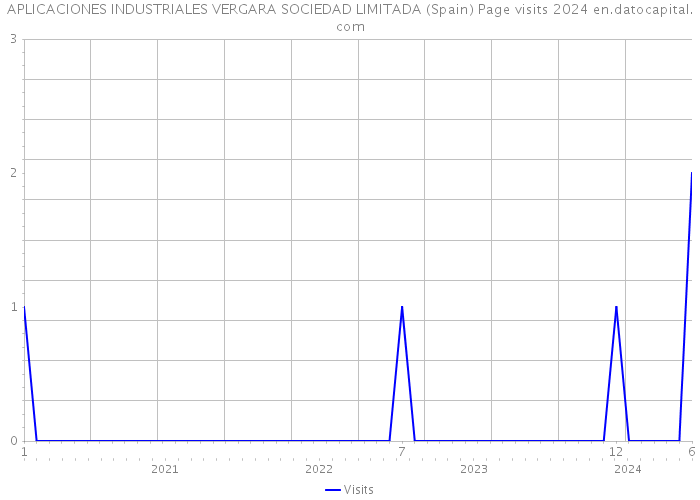 APLICACIONES INDUSTRIALES VERGARA SOCIEDAD LIMITADA (Spain) Page visits 2024 