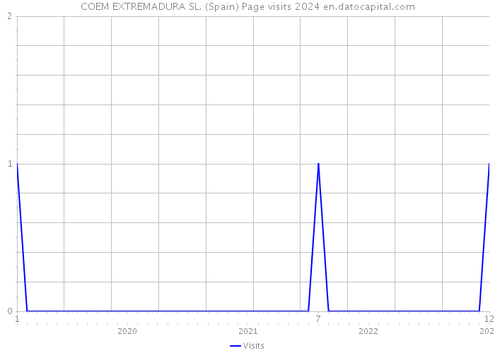 COEM EXTREMADURA SL. (Spain) Page visits 2024 