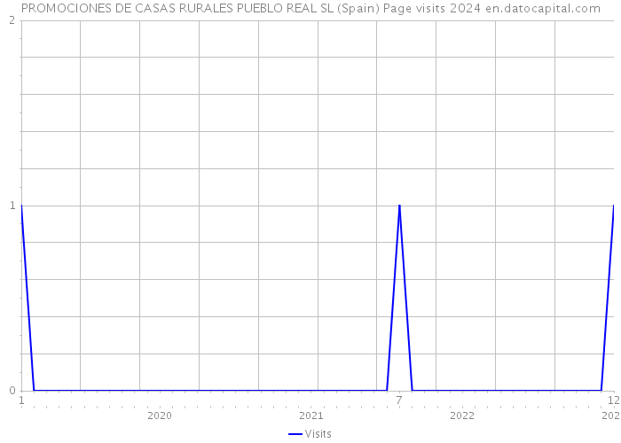PROMOCIONES DE CASAS RURALES PUEBLO REAL SL (Spain) Page visits 2024 
