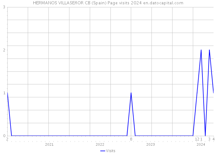 HERMANOS VILLASEñOR CB (Spain) Page visits 2024 