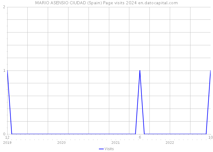 MARIO ASENSIO CIUDAD (Spain) Page visits 2024 