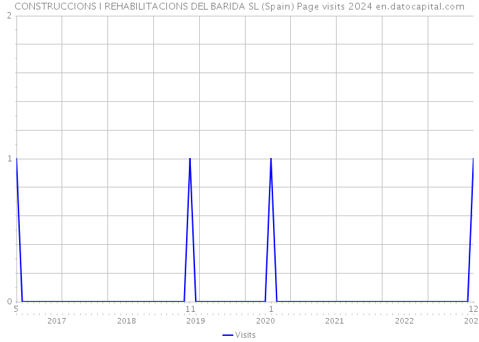 CONSTRUCCIONS I REHABILITACIONS DEL BARIDA SL (Spain) Page visits 2024 