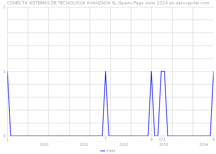 CONECTA SISTEMAS DE TECNOLOGIA AVANZADA SL (Spain) Page visits 2024 