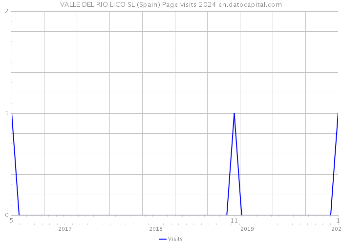 VALLE DEL RIO LICO SL (Spain) Page visits 2024 