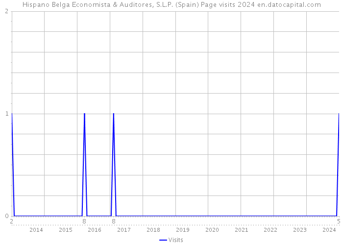 Hispano Belga Economista & Auditores, S.L.P. (Spain) Page visits 2024 