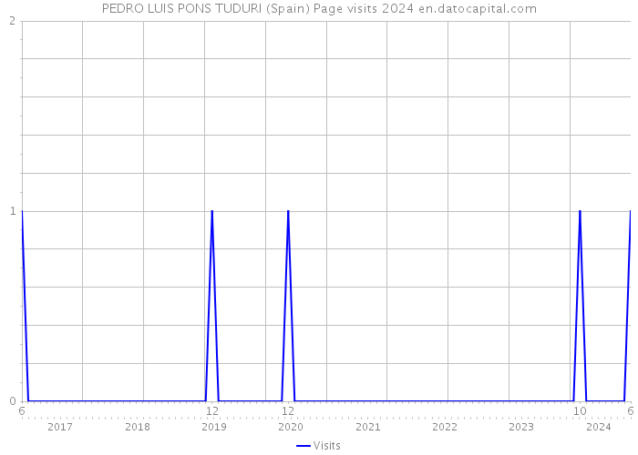 PEDRO LUIS PONS TUDURI (Spain) Page visits 2024 