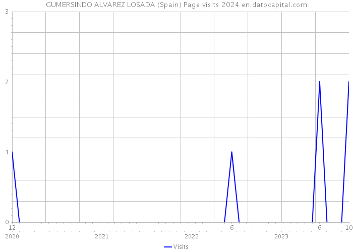 GUMERSINDO ALVAREZ LOSADA (Spain) Page visits 2024 