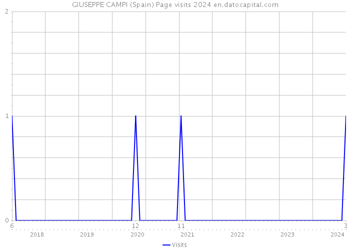 GIUSEPPE CAMPI (Spain) Page visits 2024 