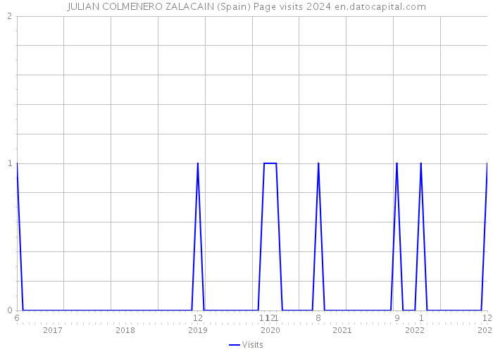 JULIAN COLMENERO ZALACAIN (Spain) Page visits 2024 