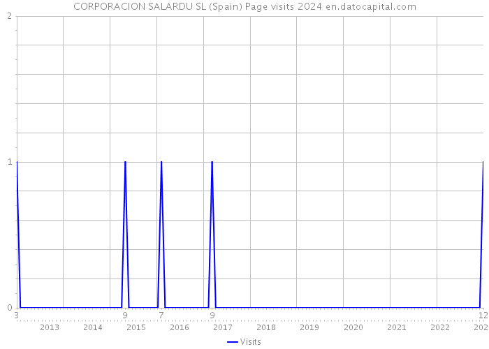 CORPORACION SALARDU SL (Spain) Page visits 2024 