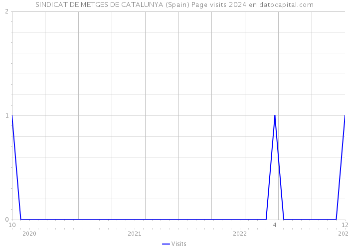 SINDICAT DE METGES DE CATALUNYA (Spain) Page visits 2024 