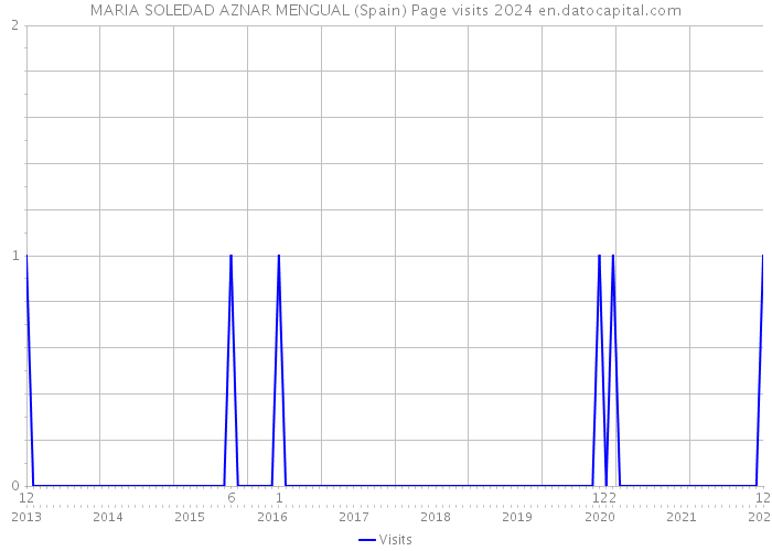 MARIA SOLEDAD AZNAR MENGUAL (Spain) Page visits 2024 