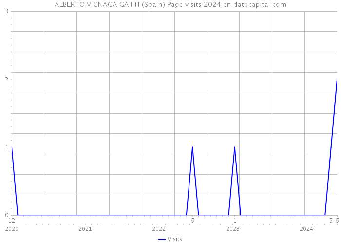 ALBERTO VIGNAGA GATTI (Spain) Page visits 2024 
