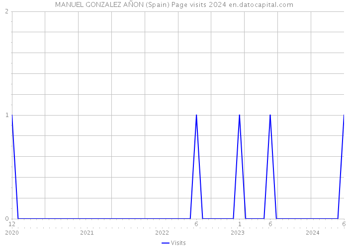 MANUEL GONZALEZ AÑON (Spain) Page visits 2024 