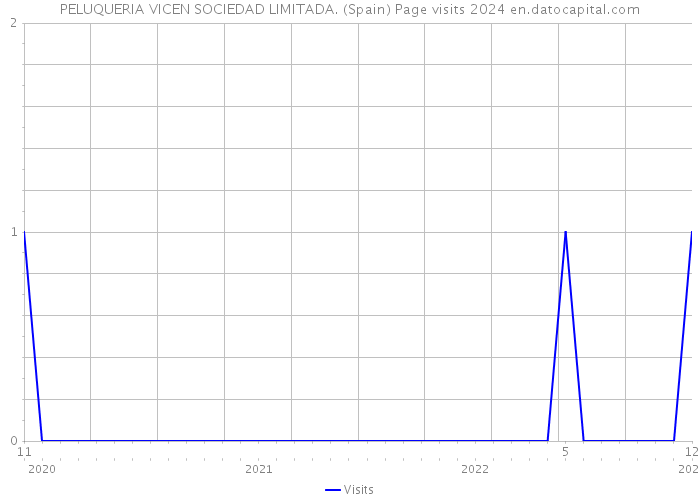 PELUQUERIA VICEN SOCIEDAD LIMITADA. (Spain) Page visits 2024 