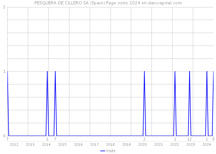 PESQUERA DE CILLERO SA (Spain) Page visits 2024 