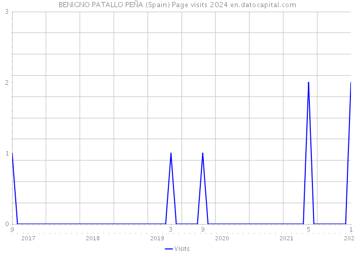 BENIGNO PATALLO PEÑA (Spain) Page visits 2024 