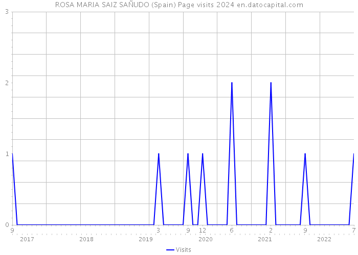 ROSA MARIA SAIZ SAÑUDO (Spain) Page visits 2024 