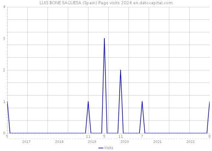 LUIS BONE SAGUESA (Spain) Page visits 2024 