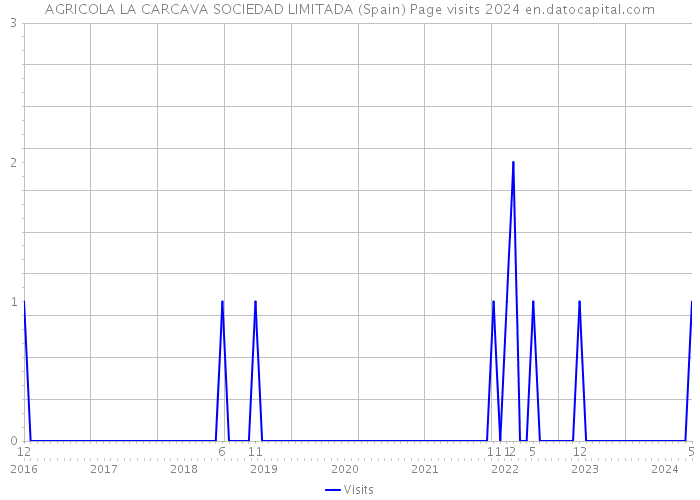 AGRICOLA LA CARCAVA SOCIEDAD LIMITADA (Spain) Page visits 2024 