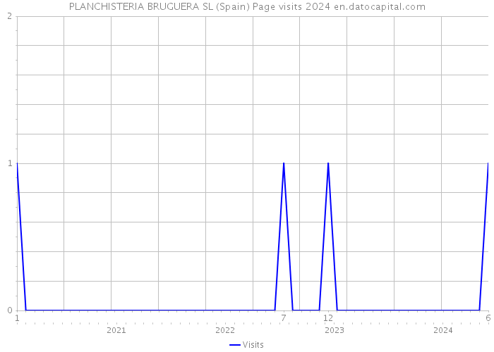 PLANCHISTERIA BRUGUERA SL (Spain) Page visits 2024 