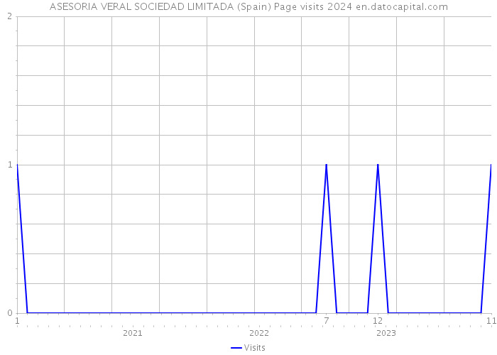 ASESORIA VERAL SOCIEDAD LIMITADA (Spain) Page visits 2024 