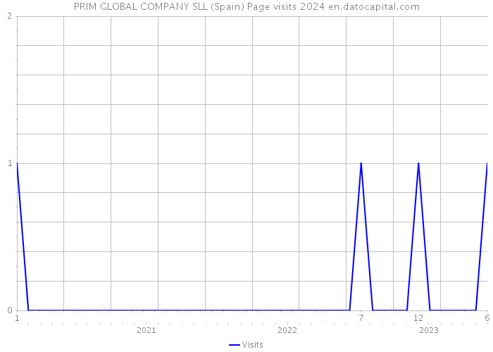 PRIM GLOBAL COMPANY SLL (Spain) Page visits 2024 