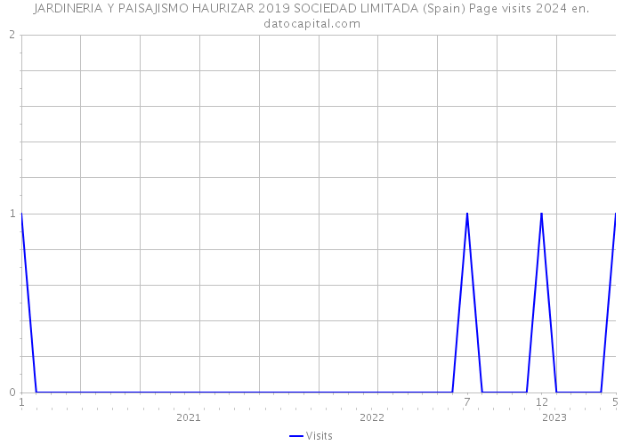 JARDINERIA Y PAISAJISMO HAURIZAR 2019 SOCIEDAD LIMITADA (Spain) Page visits 2024 