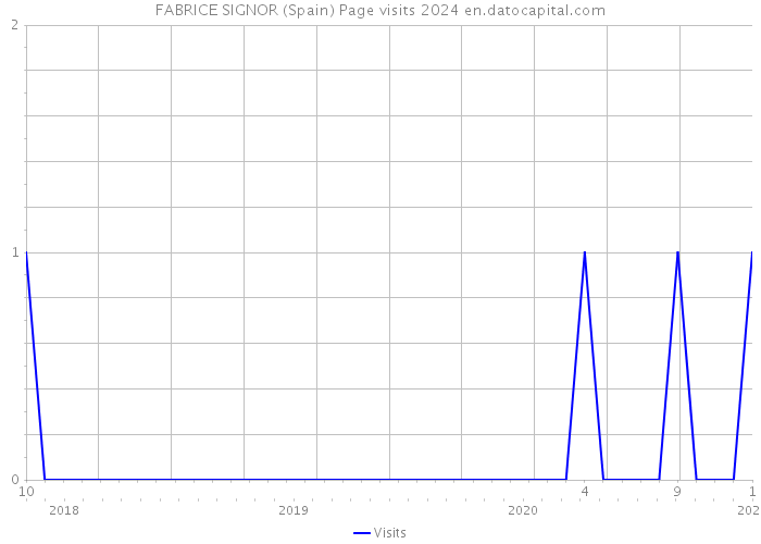 FABRICE SIGNOR (Spain) Page visits 2024 