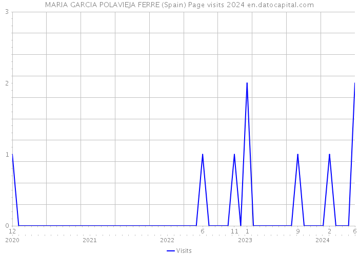 MARIA GARCIA POLAVIEJA FERRE (Spain) Page visits 2024 