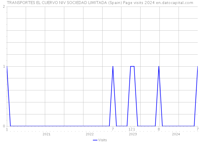 TRANSPORTES EL CUERVO NIV SOCIEDAD LIMITADA (Spain) Page visits 2024 
