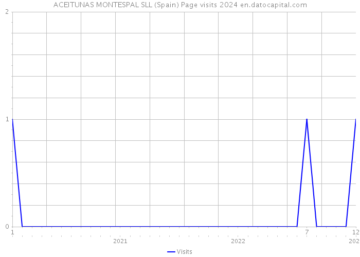 ACEITUNAS MONTESPAL SLL (Spain) Page visits 2024 
