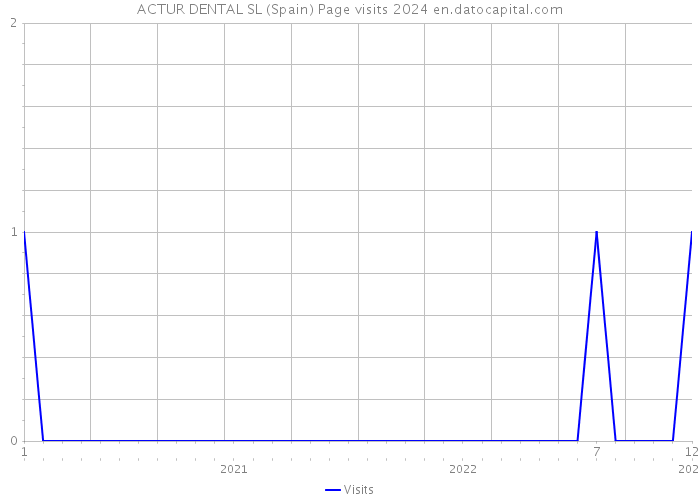 ACTUR DENTAL SL (Spain) Page visits 2024 