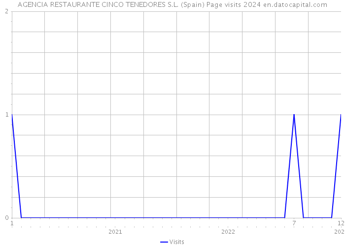 AGENCIA RESTAURANTE CINCO TENEDORES S.L. (Spain) Page visits 2024 