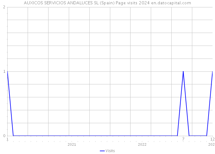 AUXICOS SERVICIOS ANDALUCES SL (Spain) Page visits 2024 