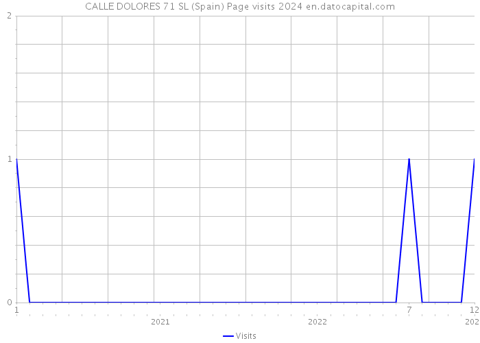 CALLE DOLORES 71 SL (Spain) Page visits 2024 