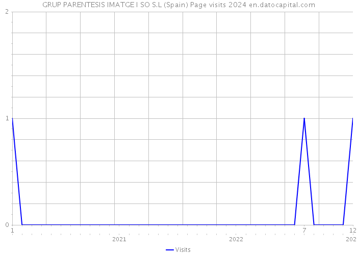 GRUP PARENTESIS IMATGE I SO S.L (Spain) Page visits 2024 