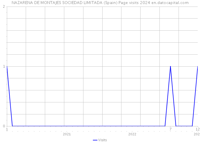NAZARENA DE MONTAJES SOCIEDAD LIMITADA (Spain) Page visits 2024 