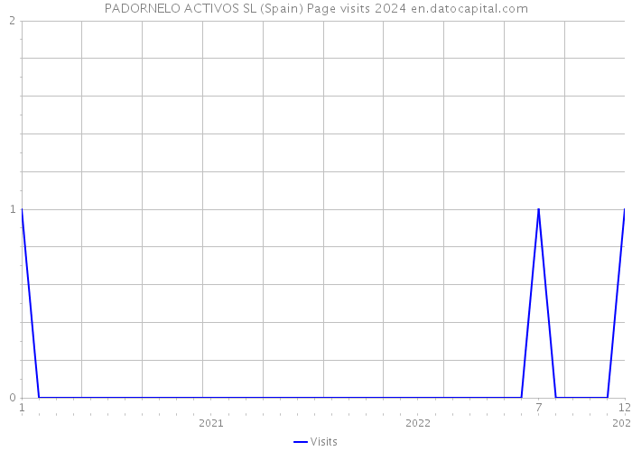 PADORNELO ACTIVOS SL (Spain) Page visits 2024 