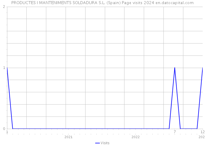PRODUCTES I MANTENIMENTS SOLDADURA S.L. (Spain) Page visits 2024 