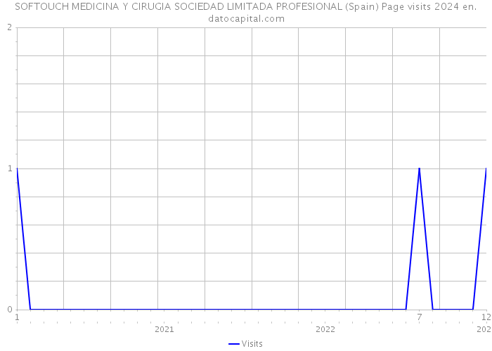 SOFTOUCH MEDICINA Y CIRUGIA SOCIEDAD LIMITADA PROFESIONAL (Spain) Page visits 2024 