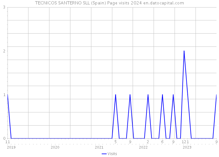 TECNICOS SANTERNO SLL (Spain) Page visits 2024 