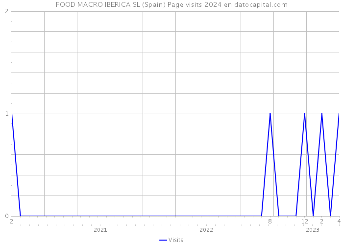 FOOD MACRO IBERICA SL (Spain) Page visits 2024 