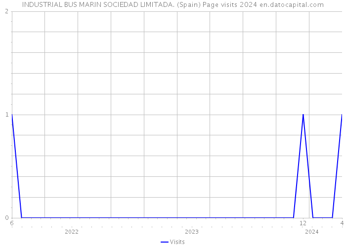INDUSTRIAL BUS MARIN SOCIEDAD LIMITADA. (Spain) Page visits 2024 