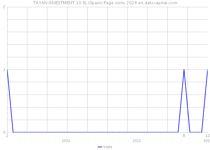 TAYAN INVESTMENT 10 SL (Spain) Page visits 2024 