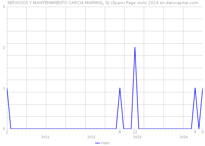 SERVICIOS Y MANTENIMIENTO GARCIA MARMOL, SL (Spain) Page visits 2024 