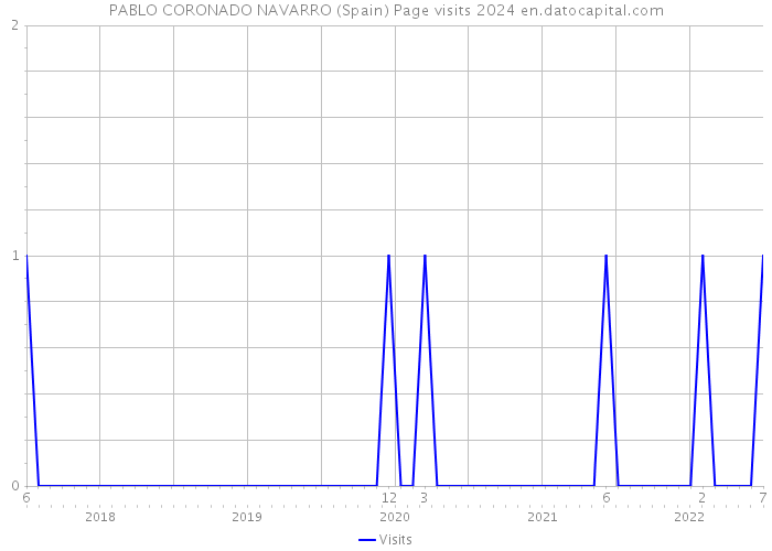 PABLO CORONADO NAVARRO (Spain) Page visits 2024 