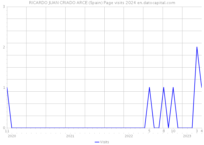 RICARDO JUAN CRIADO ARCE (Spain) Page visits 2024 