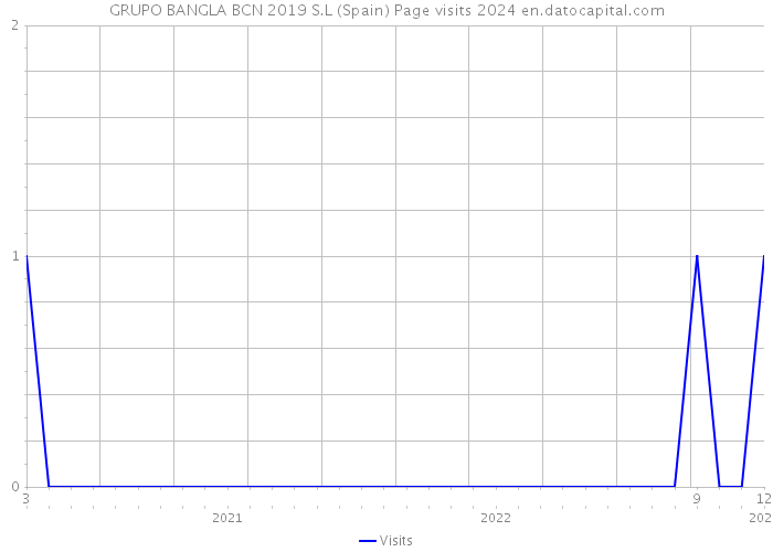 GRUPO BANGLA BCN 2019 S.L (Spain) Page visits 2024 