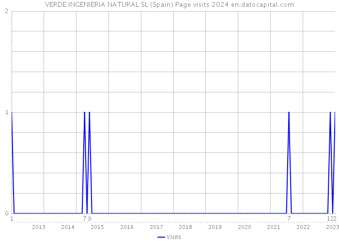 VERDE INGENIERIA NATURAL SL (Spain) Page visits 2024 